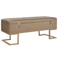 Thumbnail for Bank mit Staufach 105 cm Beige Samt