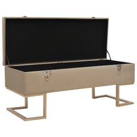 Thumbnail for Bank mit Staufach 105 cm Beige Samt