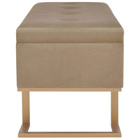 Thumbnail for Bank mit Staufach 105 cm Beige Samt