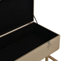 Thumbnail for Bank mit Staufach 105 cm Beige Samt