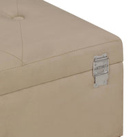 Thumbnail for Bank mit Staufach 105 cm Beige Samt