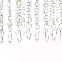 Thumbnail for Deckenleuchte mit Kristallperlen Silbern 104 cm E14