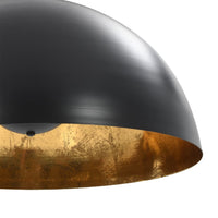 Thumbnail for Deckenleuchten 2 Stk. Schwarz und Gold Halbkugelförmig 50cm E27