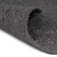 Thumbnail for Teppich Handgefertigt Jute Rund 90 cm Dunkelgrau