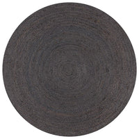Thumbnail for Teppich Handgefertigt Jute Rund 120 cm Dunkelgrau