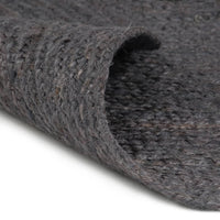 Thumbnail for Teppich Handgefertigt Jute Rund 120 cm Dunkelgrau