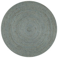 Thumbnail for Teppich Handgefertigt Jute Rund 90 cm Olivgrün