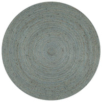 Thumbnail for Teppich Handgefertigt Jute Rund 150 cm Olivgrün