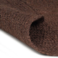 Thumbnail for Teppich Handgefertigt Jute Rund 120 cm Braun