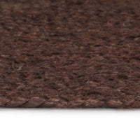 Thumbnail for Teppich Handgefertigt Jute Rund 150 cm Braun