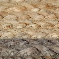 Thumbnail for Teppich Handgefertigt Jute mit Grauem Rand 120 cm