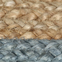 Thumbnail for Teppich Handgefertigt Jute mit Olivgrünem Rand 150 cm