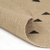 Thumbnail for Teppich Handgefertigt Jute mit Dreiecksmuster 120 cm