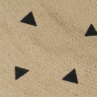 Thumbnail for Teppich Handgefertigt Jute mit Dreiecksmuster 120 cm