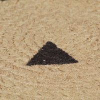 Thumbnail for Teppich Handgefertigt Jute mit Dreiecksmuster 120 cm