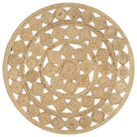 Thumbnail for Teppich Handgefertigt Jute Geflochten 120 cm