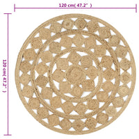 Thumbnail for Teppich Handgefertigt Jute Geflochten 120 cm
