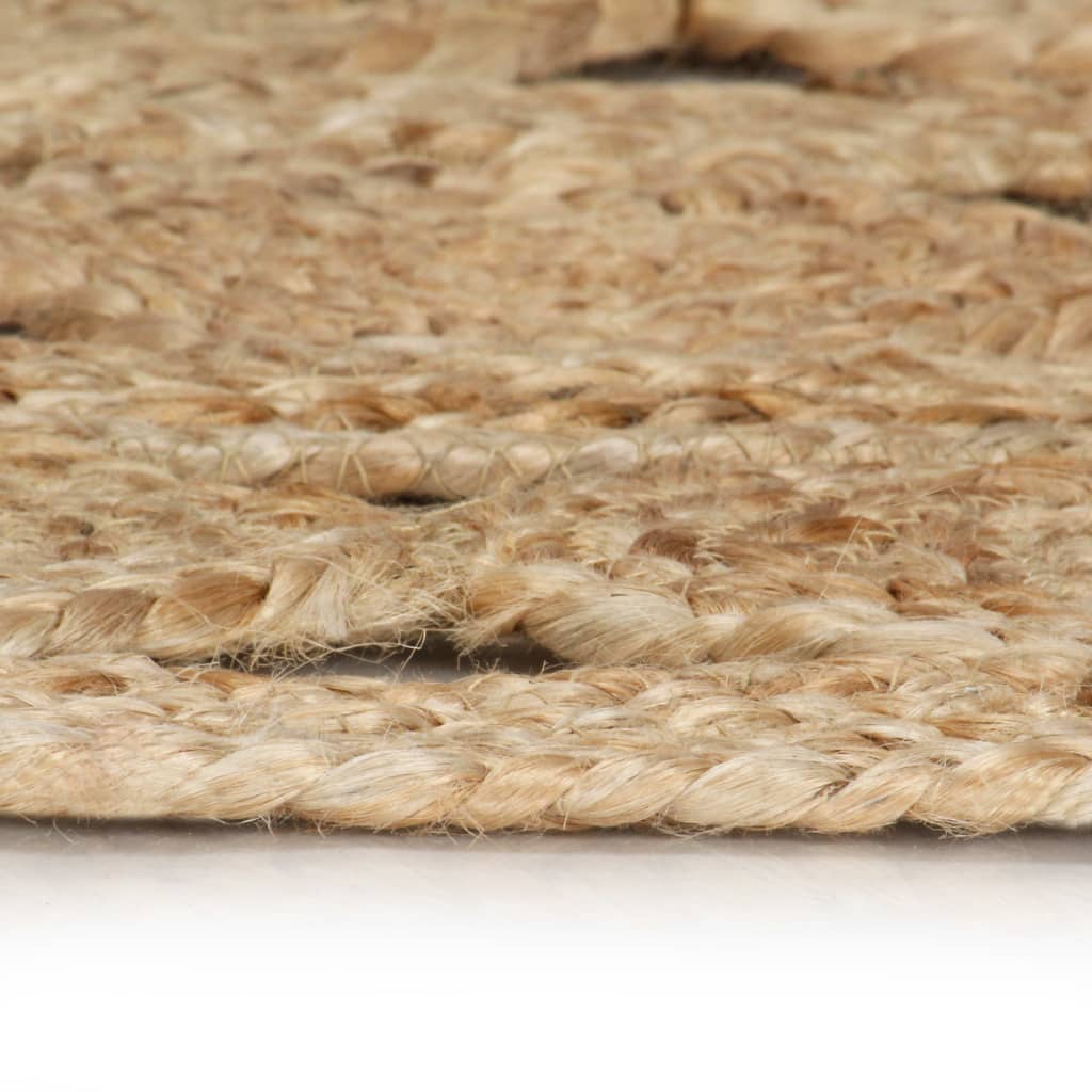 Teppich Handgefertigt Jute Geflochten 150 cm
