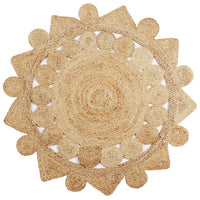 Thumbnail for Teppich Handgefertigt Jute Geflochten 150 cm