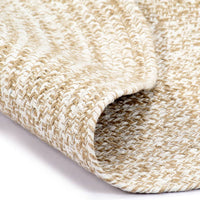 Thumbnail for Teppich Handgefertigt Jute Weiß und Natur 120 cm