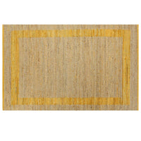 Thumbnail for Teppich Handgefertigt Jute Gelb 120x180 cm