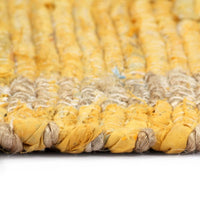 Thumbnail for Teppich Handgefertigt Jute Gelb 120x180 cm