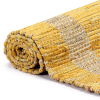 Thumbnail for Teppich Handgefertigt Jute Gelb 160x230 cm
