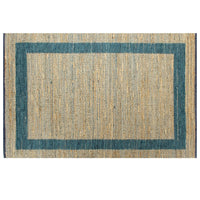 Thumbnail for Teppich Handgefertigt Jute Blau 80x160 cm