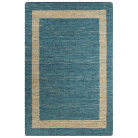 Thumbnail for Teppich Handgefertigt Jute Blau 120x180 cm