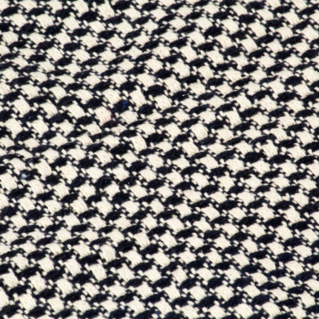 Überwurf Baumwolle 125x150 cm Marineblau