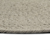 Thumbnail for Tischsets 4 Stk. Uni Grau 38 cm Rund Baumwolle