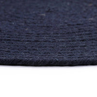 Thumbnail for Tischsets 6 Stk. Uni Marineblau 38 cm Rund Baumwolle