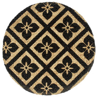 Thumbnail for Tischsets 6 Stk. Schwarz 38 cm Rund Jute