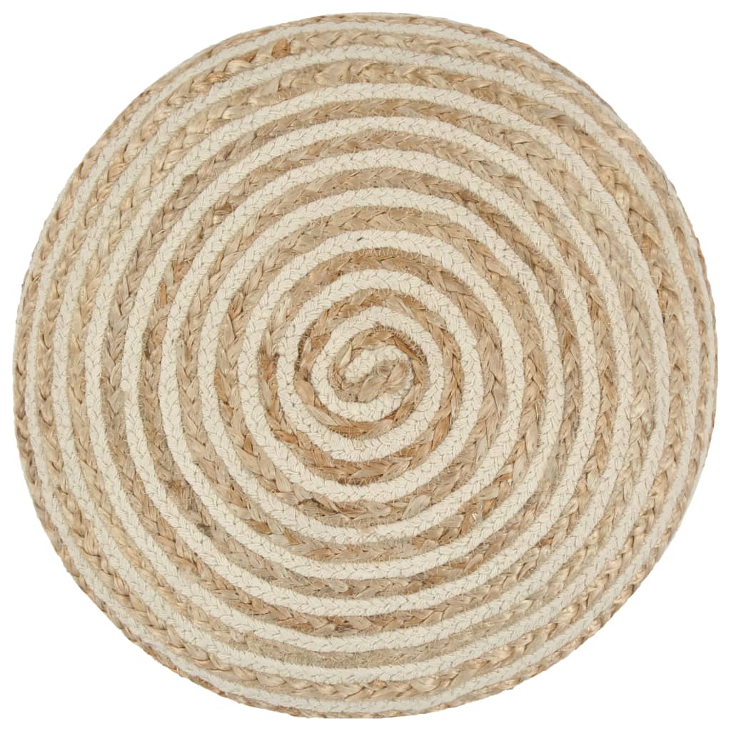 Handgefertigter Sitzpuff 40 x 45 cm Jute