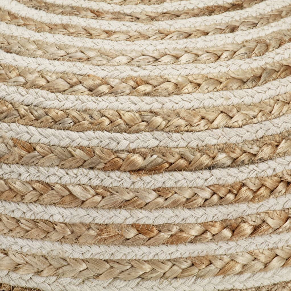 Handgefertigter Sitzpuff 40 x 45 cm Jute