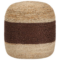Thumbnail for Handgefertigter Sitzpuff Braun 40 x 45 cm Jute