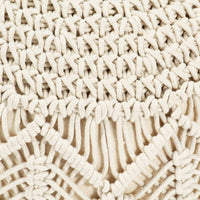 Thumbnail for Makramee Sitzpuff Handgefertigt 45 x 30 cm Baumwolle