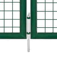Thumbnail for Gartentor Stahl 350 x 150 cm Grün