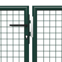 Thumbnail for Gartentor Stahl 400 x 150 cm Grün