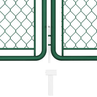 Thumbnail for Gartentor Stahl 125x395 cm Grün