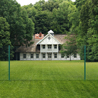 Thumbnail for Maschendrahtzaun mit Pfosten Stahl 25 x 0,5 m Grün