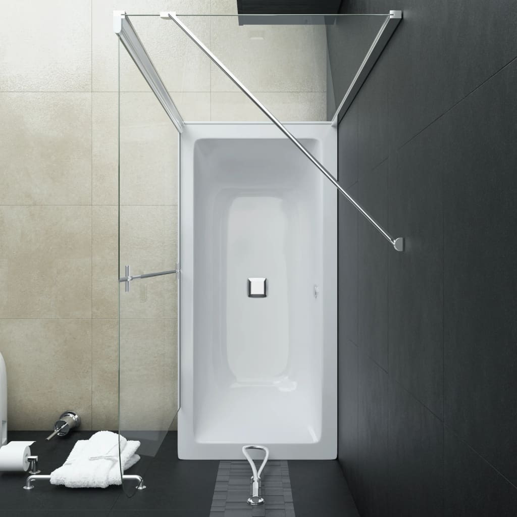 Doppelte Faltbare Duschkabine ESG 120 x 68 x 130 cm