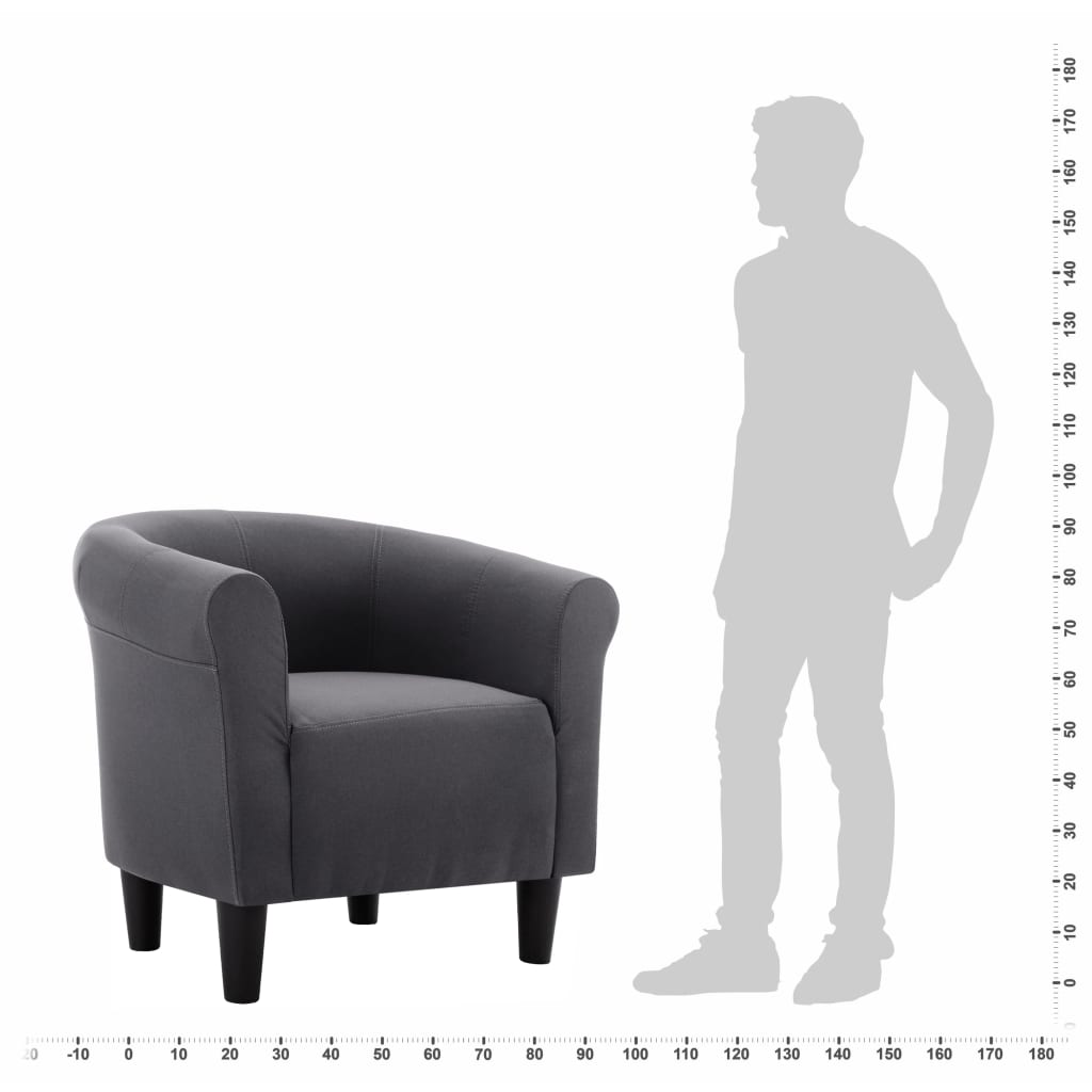 Sessel Schwarz Stoff