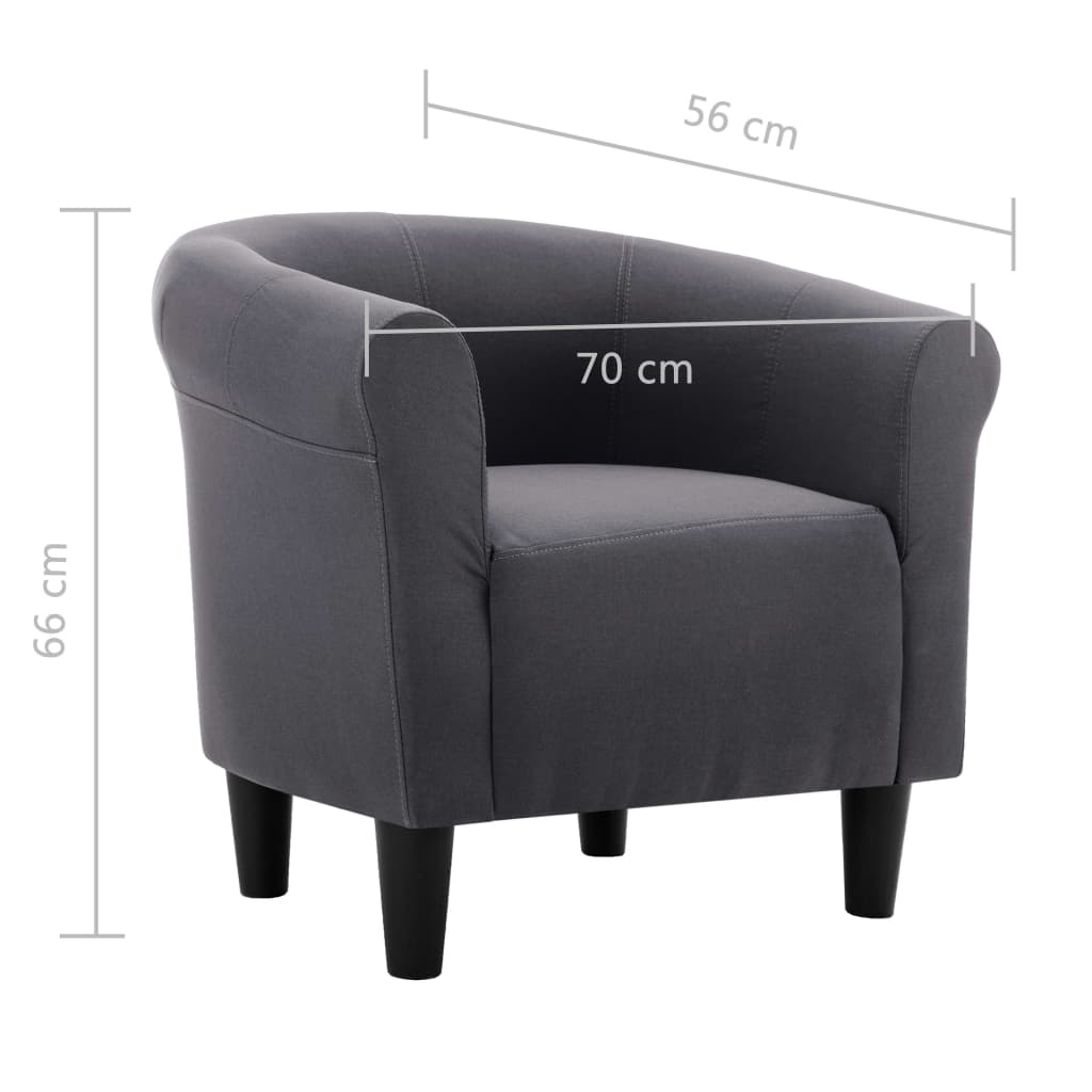 Sessel Schwarz Stoff