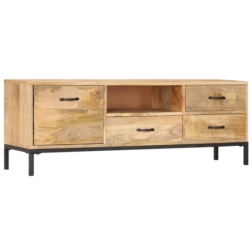 TV-Schrank 130 x 30 x 45 cm Mango-Massivholz