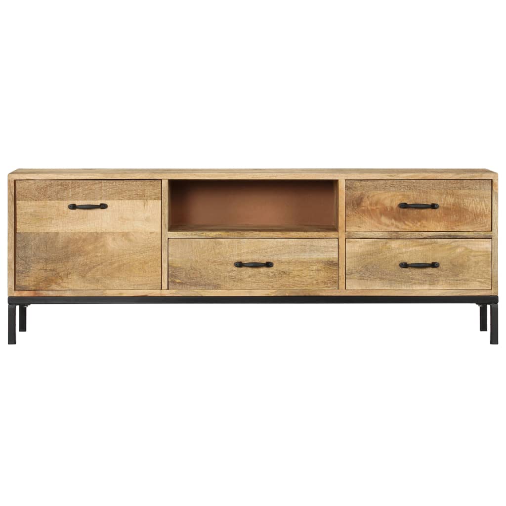 TV-Schrank 130 x 30 x 45 cm Mango-Massivholz