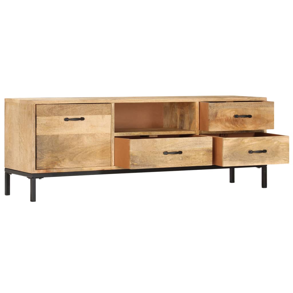 TV-Schrank 130 x 30 x 45 cm Mango-Massivholz