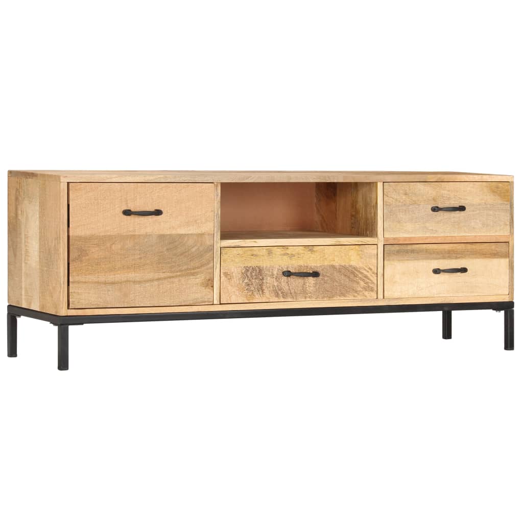 TV-Schrank 130 x 30 x 45 cm Mango-Massivholz