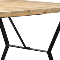 Thumbnail for Esstisch 180 x 90 x 76 cm Massivholz Mango