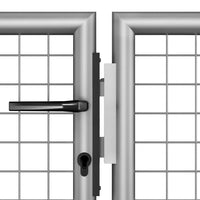 Thumbnail for Gartentor Verzinkter Stahl 306 x 200 cm Silbern